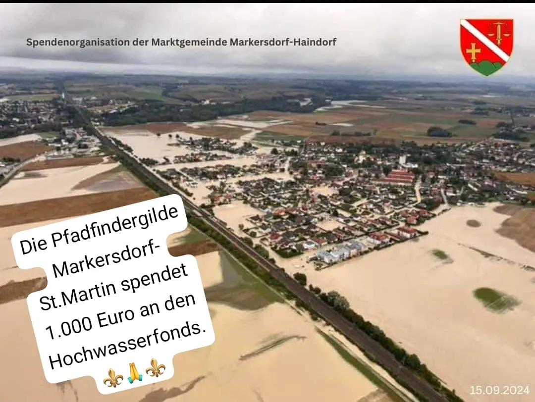 Gilde spendet an den Hochwasserfonds